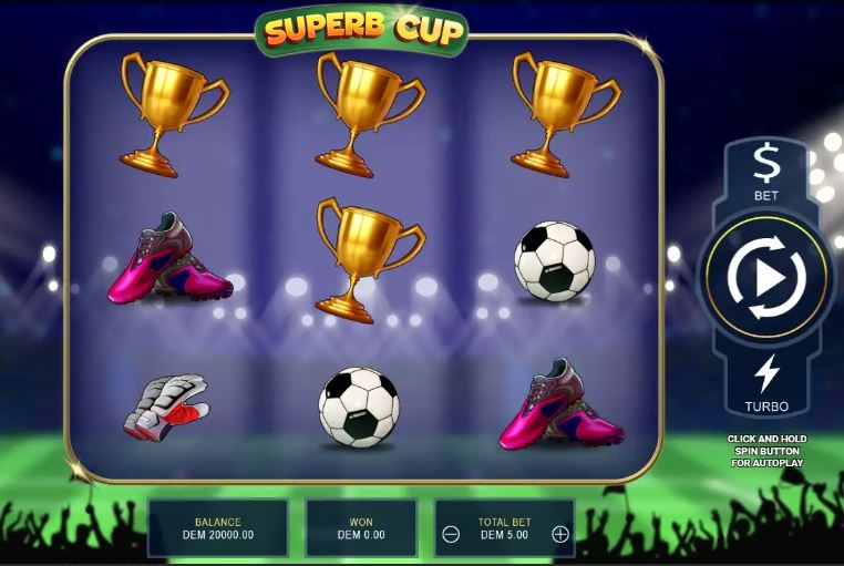 Vsaďte na fotbalový slot Superb Cup a vyhrajte pohár